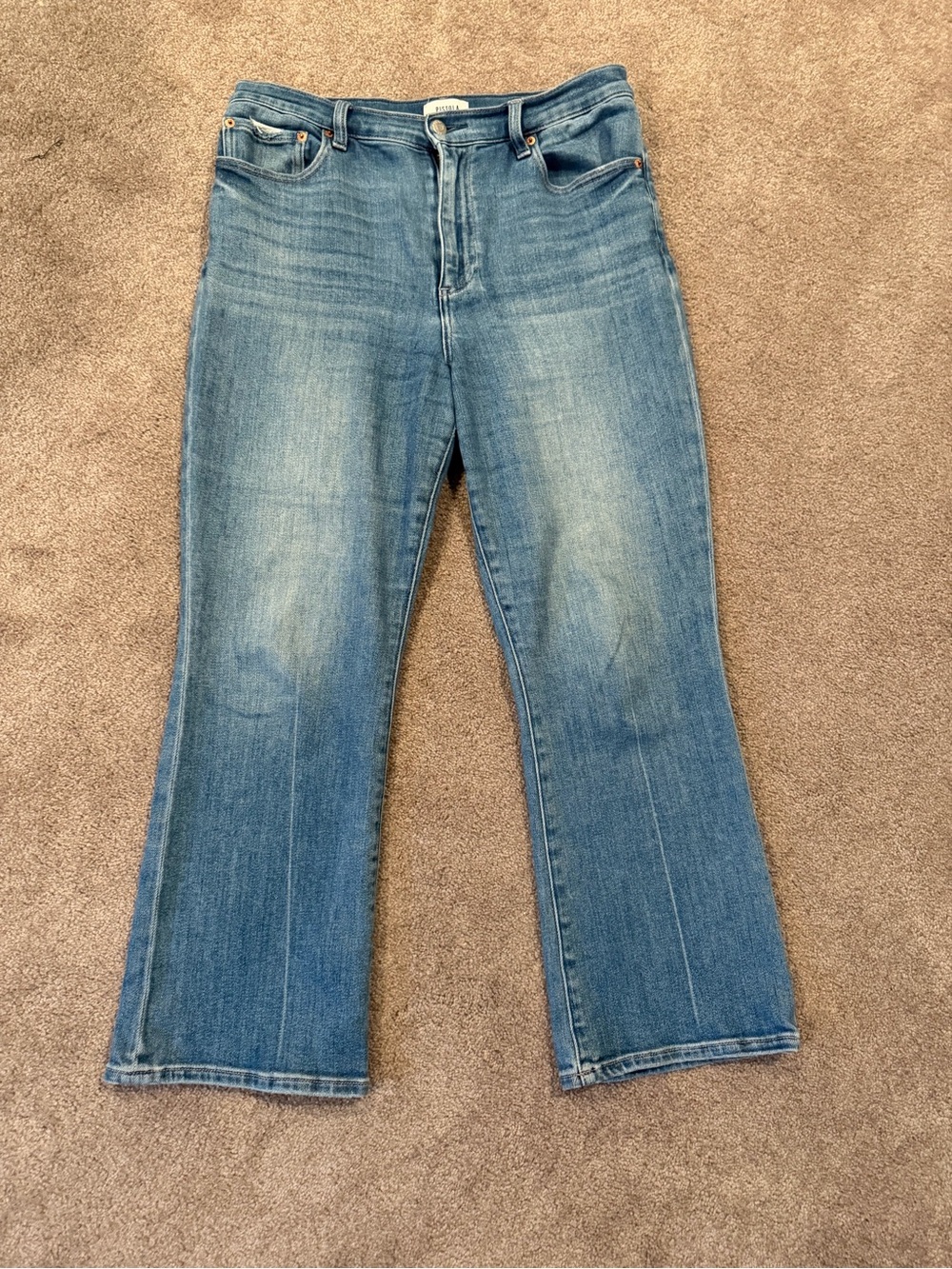 Pistola Lennon High Rise Crop Bootcut Jeans Women’s Size 31 Light Wash